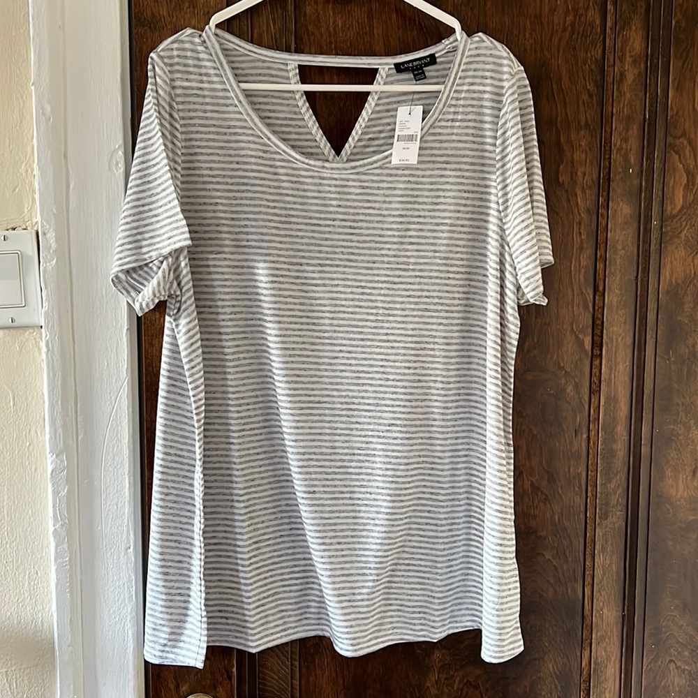 Lane Bryant striped t-shirt. Size 18/20.